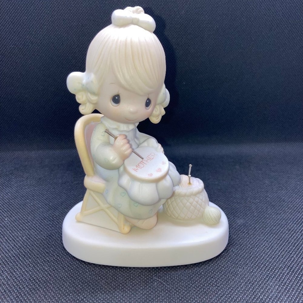 Precious Moments "Mother Sew Dear" figurine